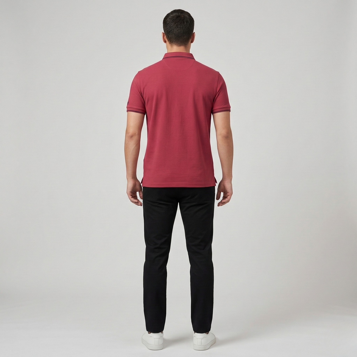 Polo uomo in cotone manica corta con colletto e bottoni maglia polo casual uomo