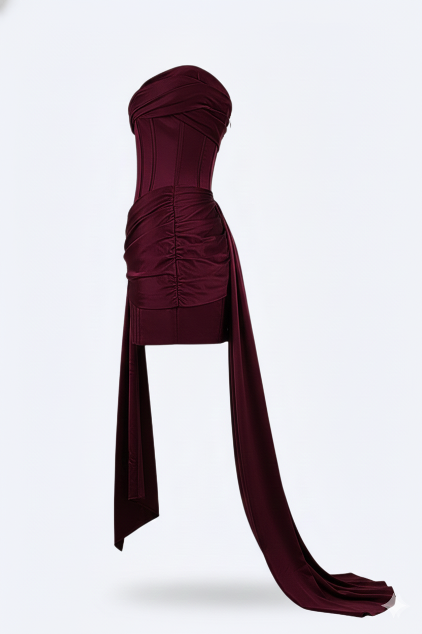 Valerios Fashion abito da sera corto elegante donna