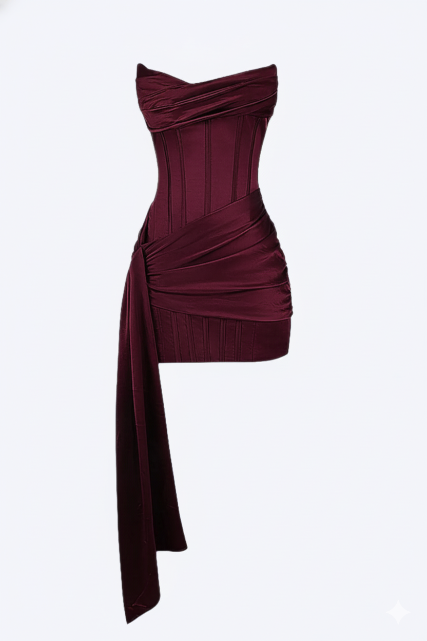 Valerios Fashion abito da sera corto elegante donna