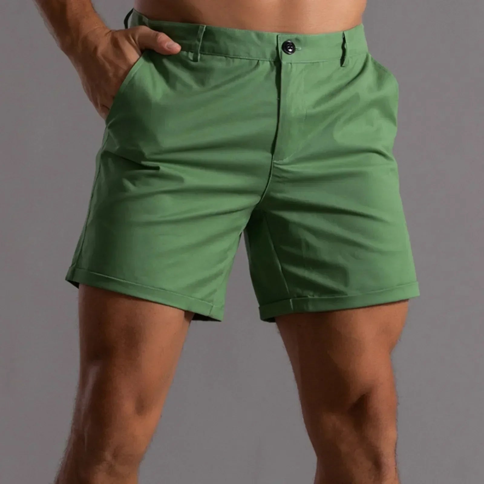 Pantaloncini Chino Uomo in Cotone Elasticizzato – Vestibilità Comfort