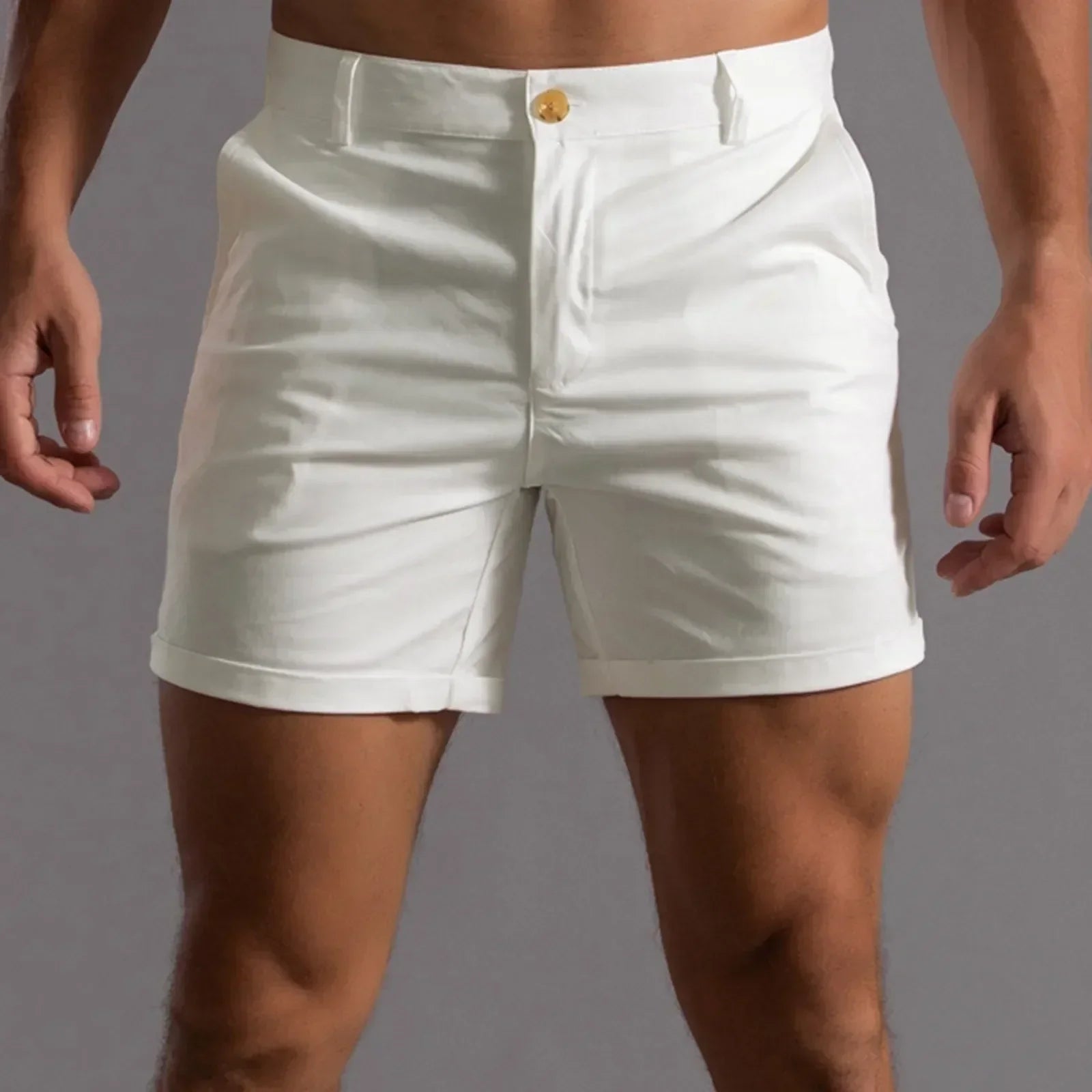 Pantaloncini Chino Uomo in Cotone Elasticizzato – Vestibilità Comfort