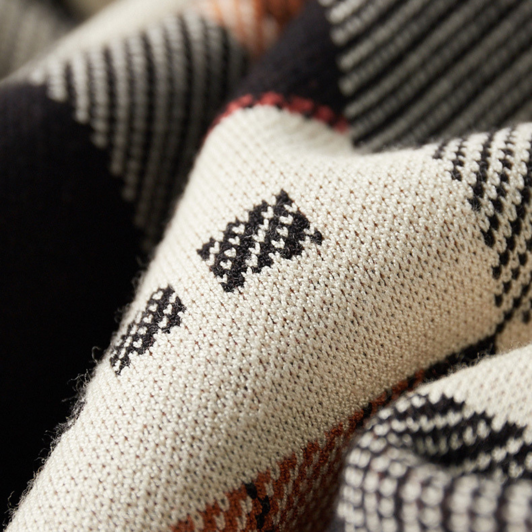 Leo - Abstract Éze wool vest