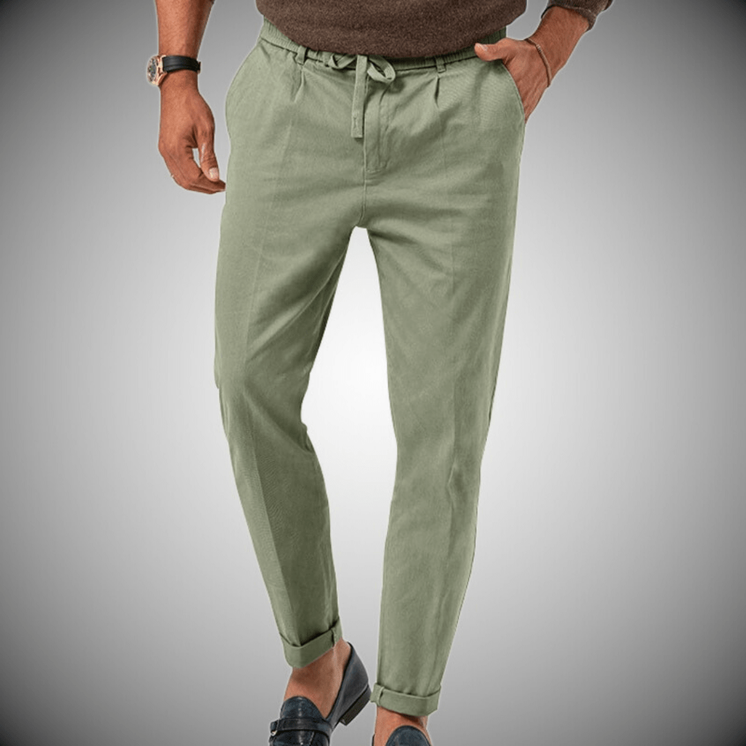 Pantaloni da uomo in lino di alta qualità