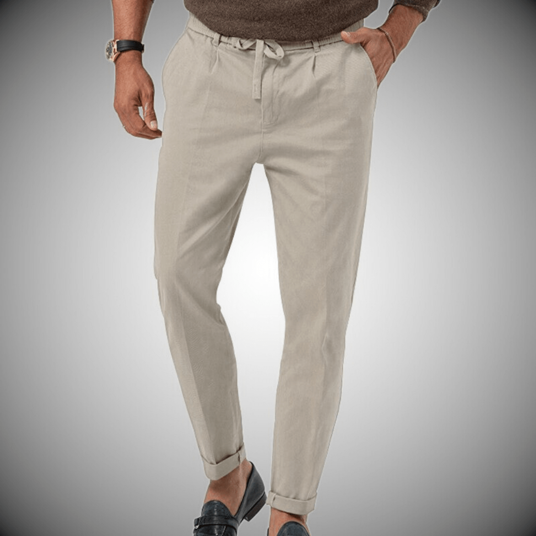 Pantaloni da uomo in lino di alta qualità