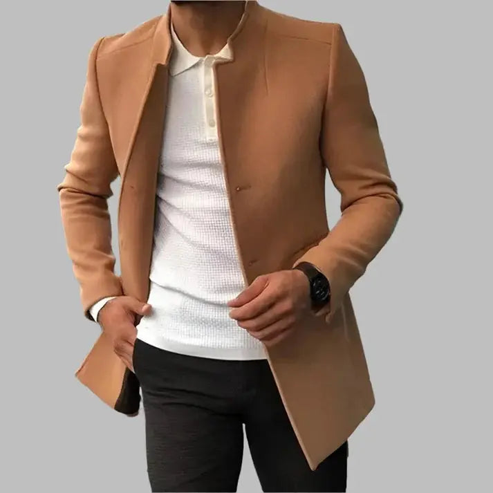 Elegant Men's Wool Coat