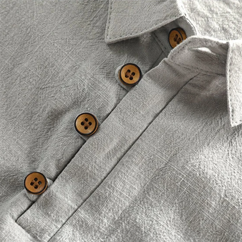 Men's Short Sleeve Polo Shirt with Collar and Regular Fit