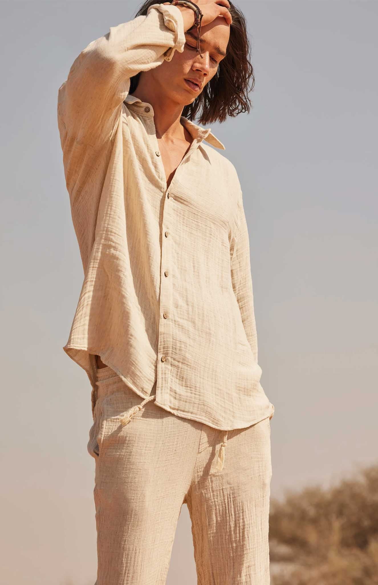 Set Co-ord Beige | Misto Cotone e Lino