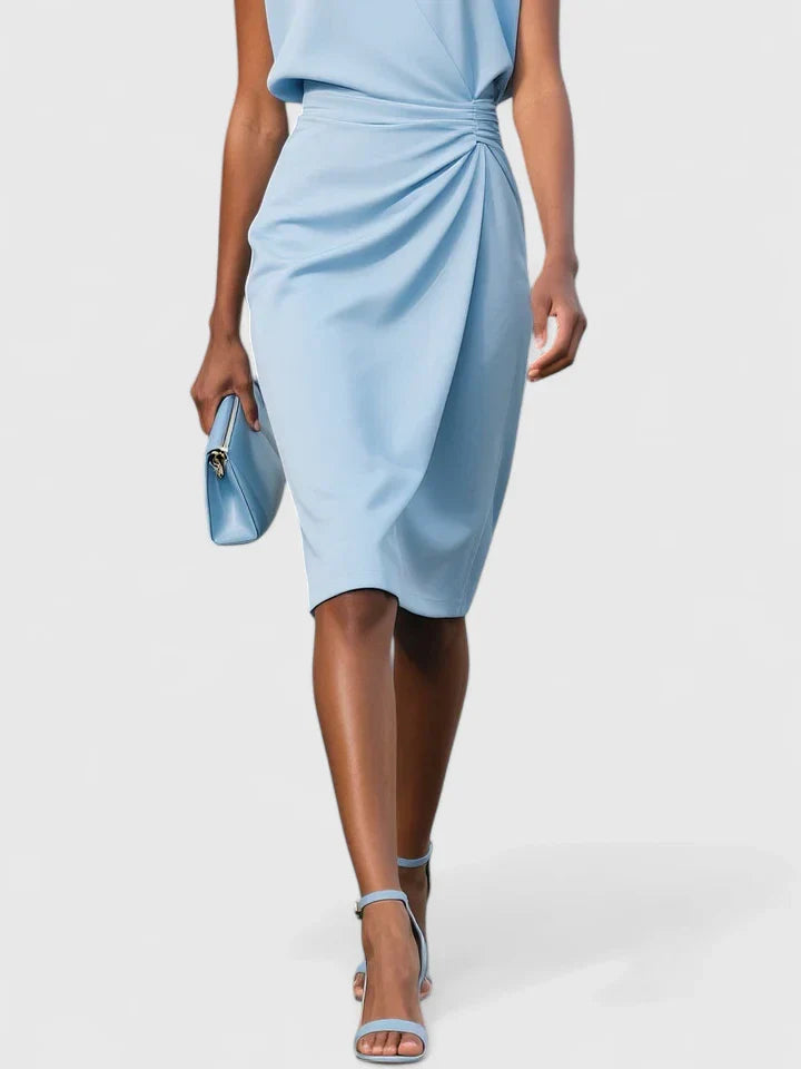 Vestido midi elegante de ceremonia para mujer