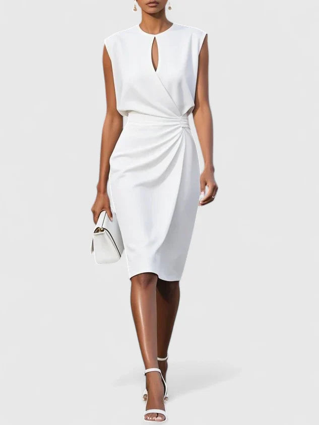 Vestido midi elegante de ceremonia para mujer