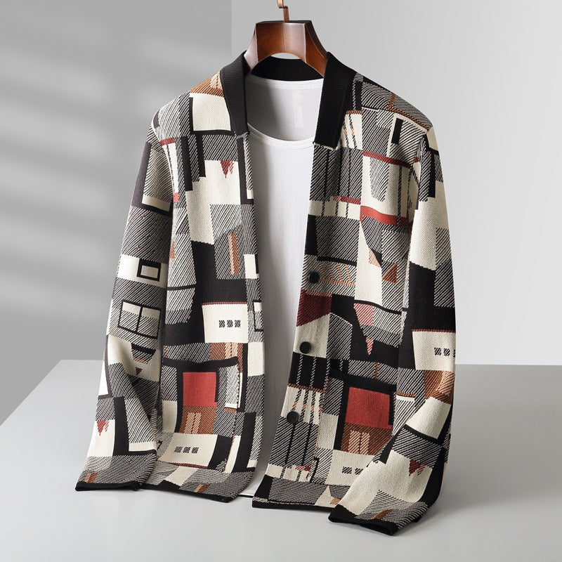 Leo - Gilet in Lana Astratta Èze