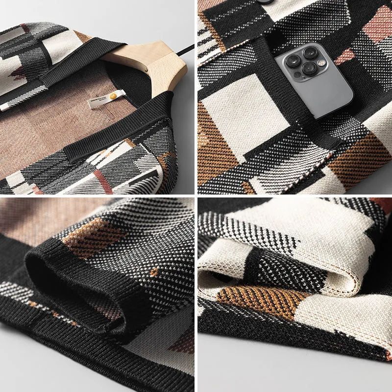 Leo - Abstract Éze wool vest
