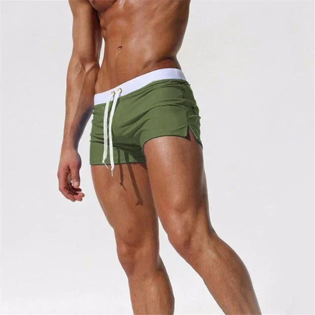 Costume Boxer Uomo da Mare a Vita Bassa con Coulisse