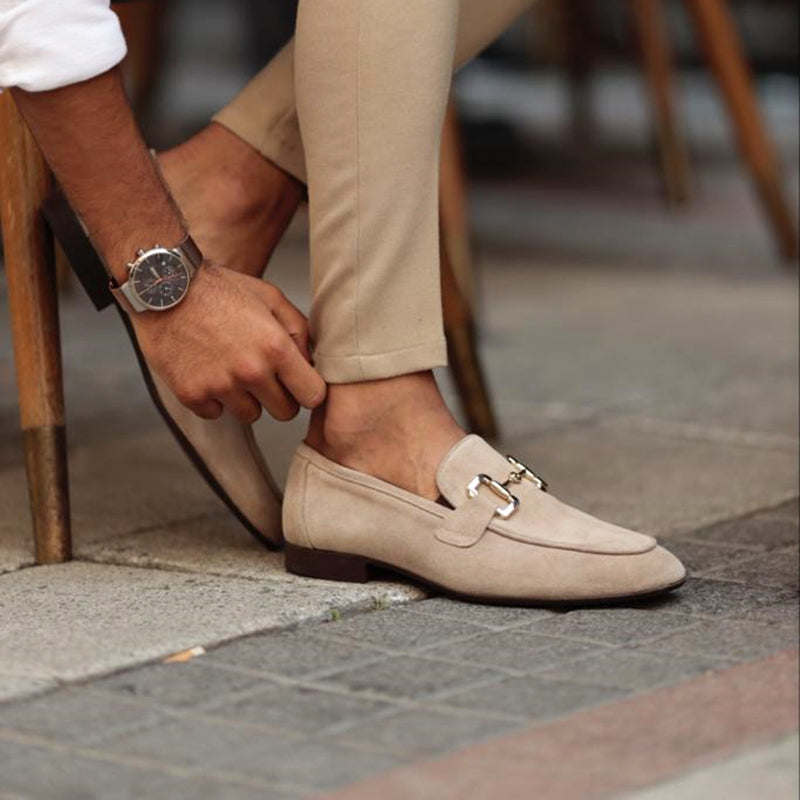 Mocassini Uomo in Ecopelle con Dettaglio Metallico