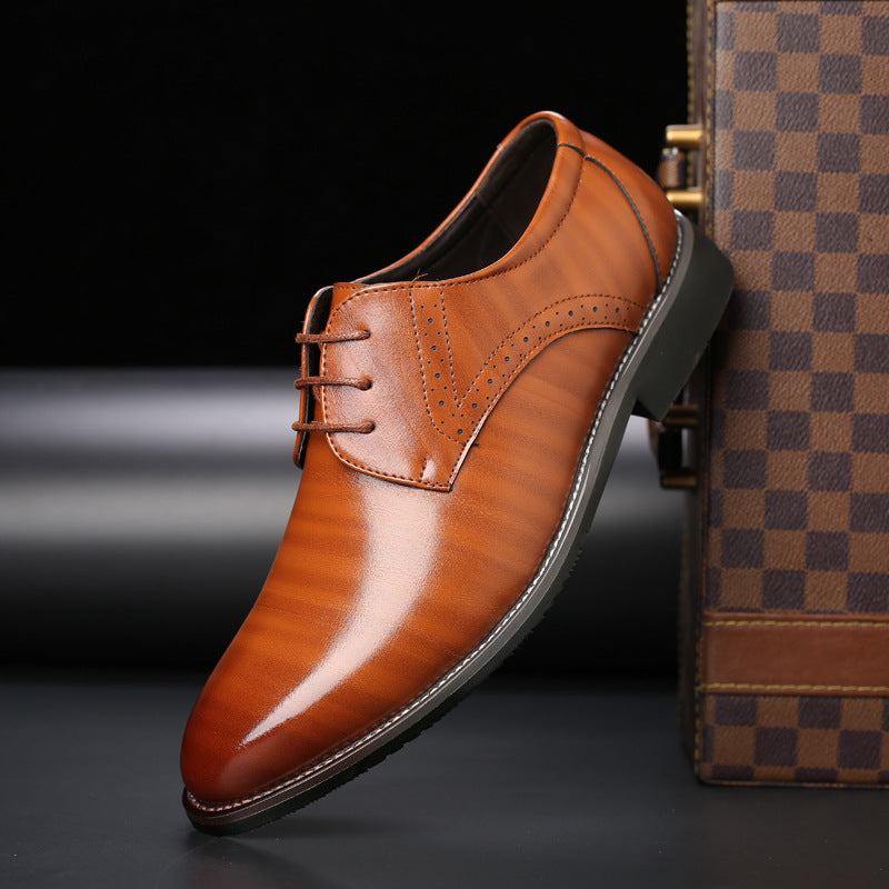 Scarpe Eleganti Uomo in Ecopelle con Allacciatura Classica