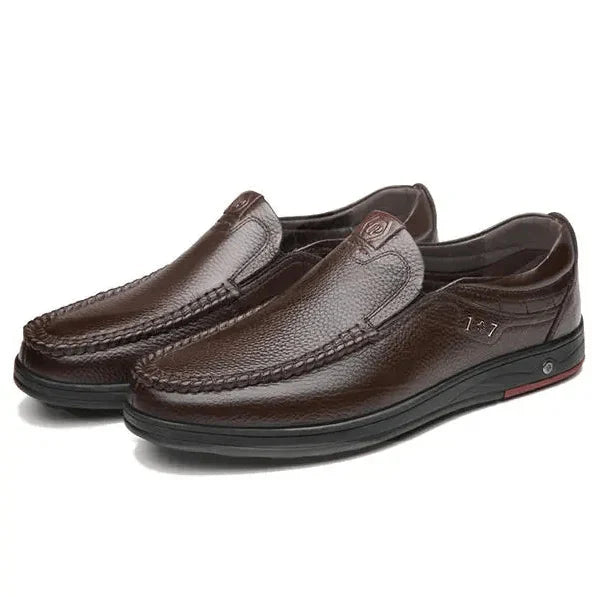 Men's Slip-On Shoes in Genuine Leather