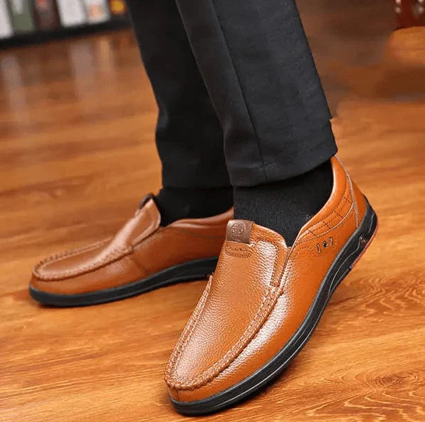 Men's Slip-On Shoes in Genuine Leather