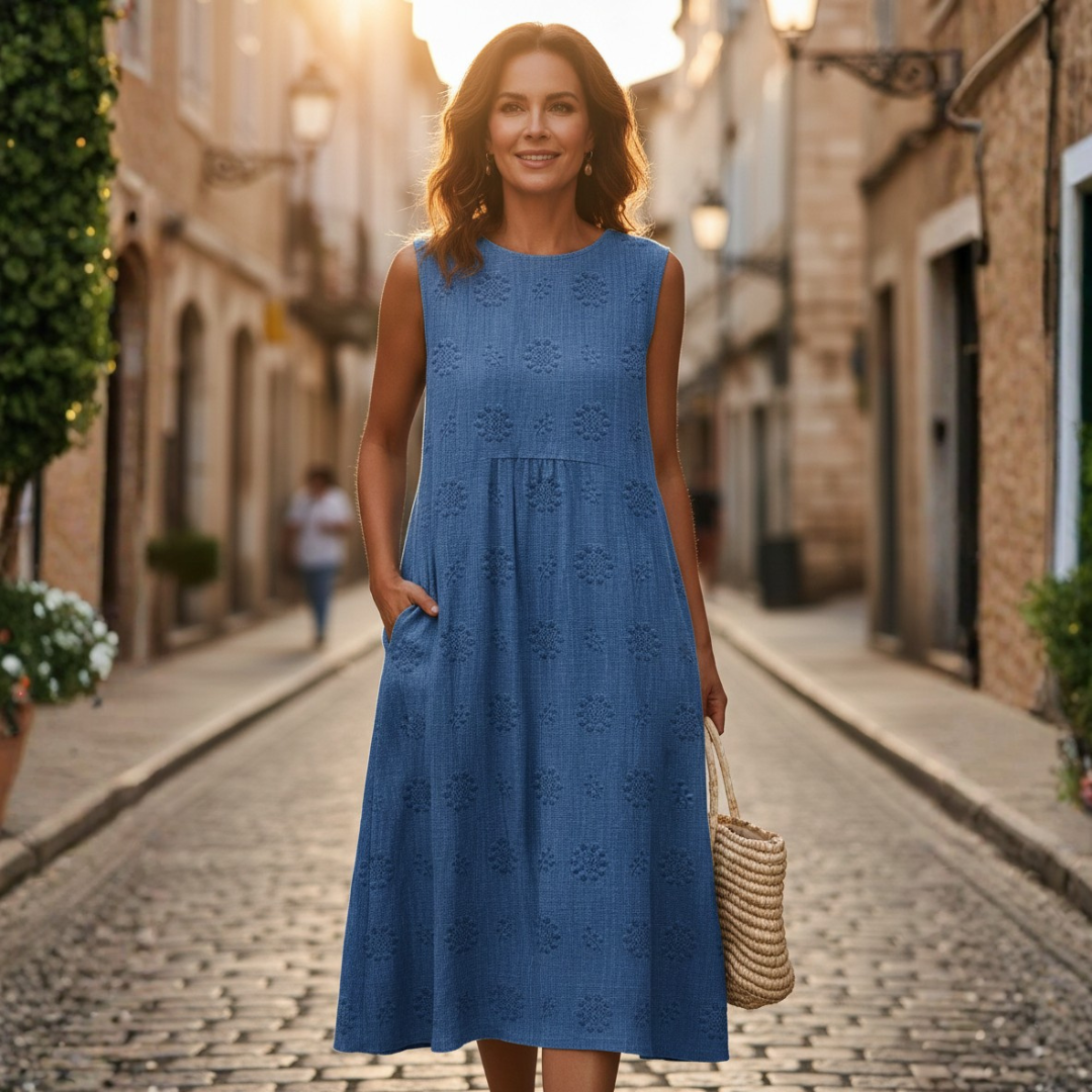 Rochie casual de damă cu imprimeu floral și croială lejeră