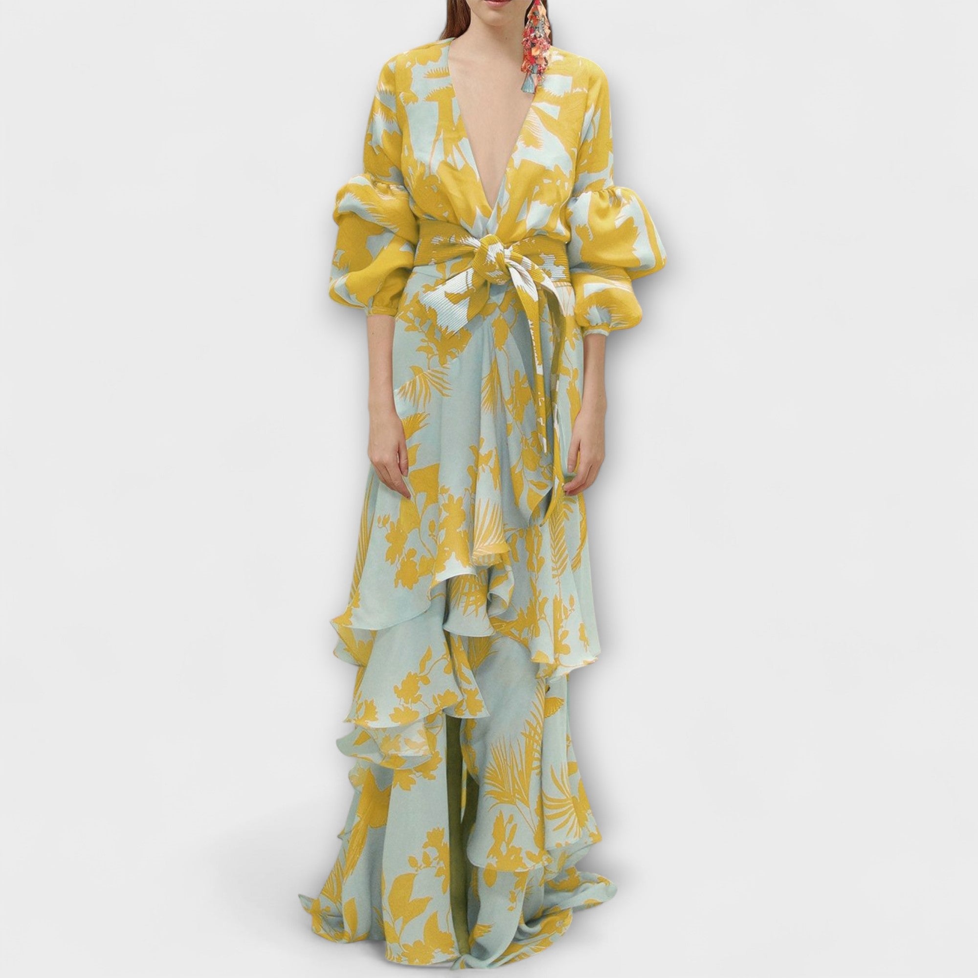 Marie - Fluid Chiffon Dress for Festive Occasions