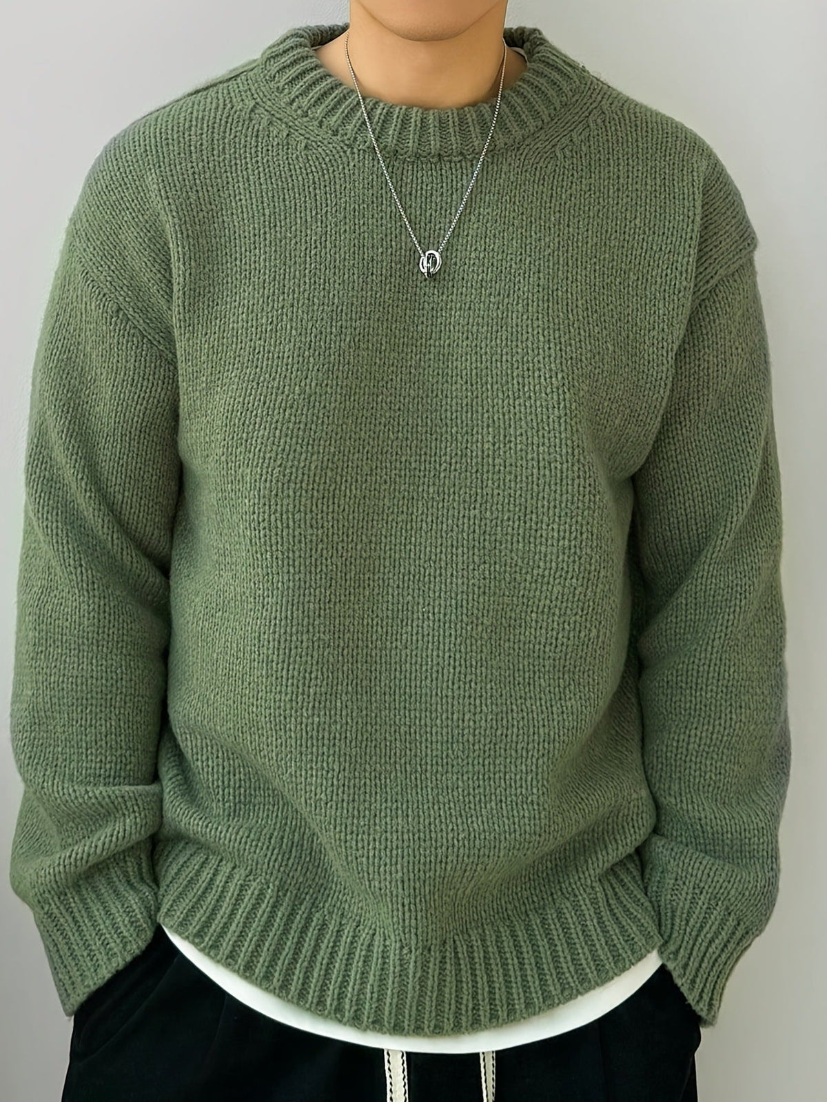 Maglione Uomo Girocollo in Maglia Morbida