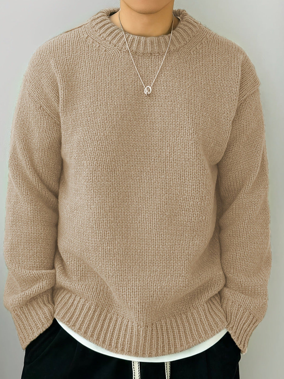 Maglione Uomo Girocollo in Maglia Morbida