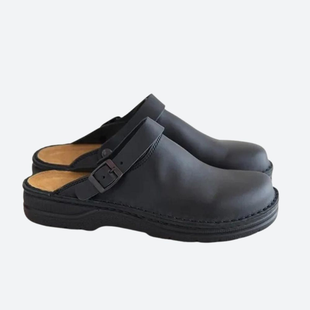 Lussuose Pantofole in Pelle Ortopedica - Ryker per il Massimo Comfort