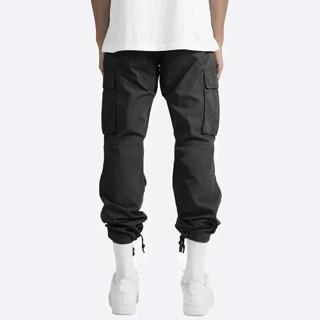 Pantaloni cargo jogger uomo con tasche laterali