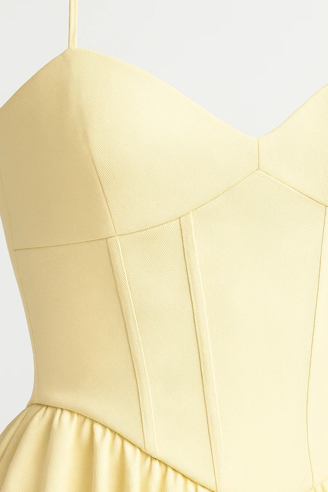 Abito Midi Donna - Bustier Taglio Svasato Bretelle | Romantico