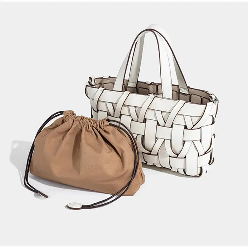 Borsa a mano intrecciata Camille