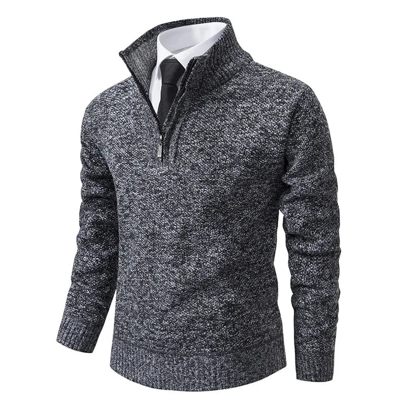 Fabio - Fleece-lined half-zip pullover