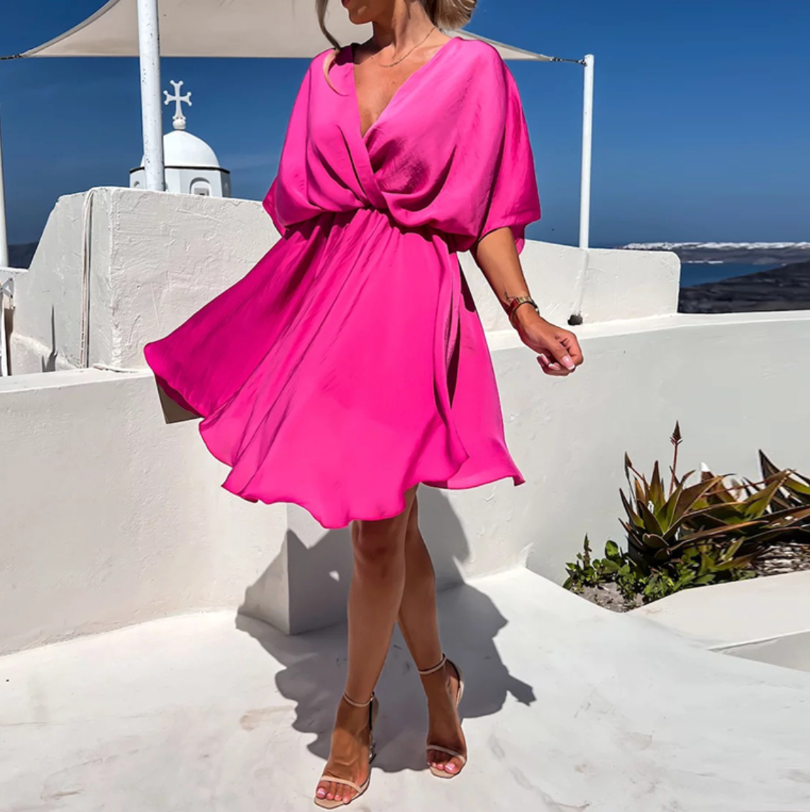 Elegant Wrap Dress with Comfortable Fit for Women
