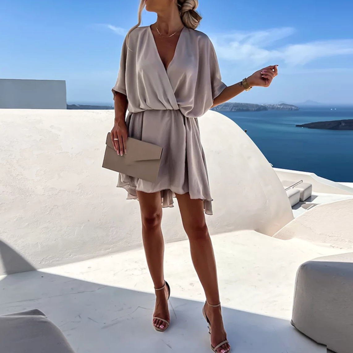 Elegant Wrap Dress with Comfortable Fit for Women
