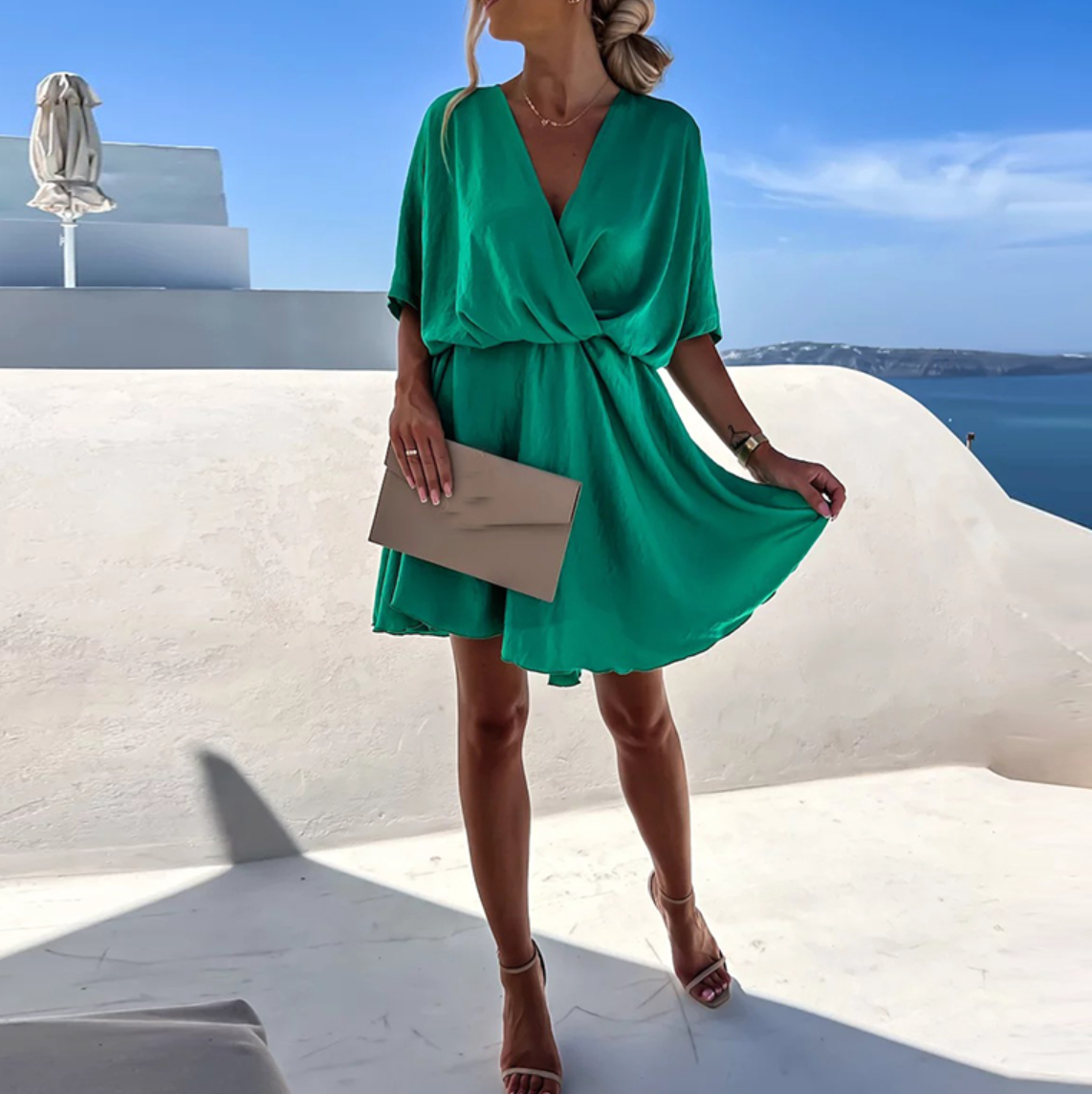 Elegant Wrap Dress with Comfortable Fit for Women