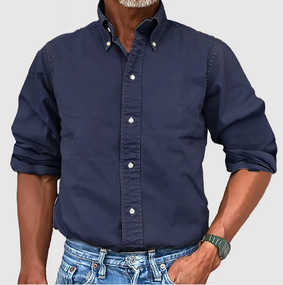Camicia Uomo Casual a Maniche Lunghe Vestibilità Regolare