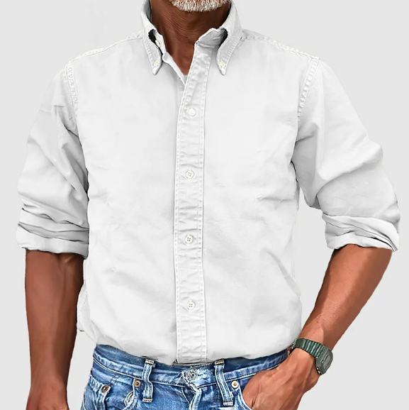 Camicia Uomo Casual a Maniche Lunghe Vestibilità Regolare