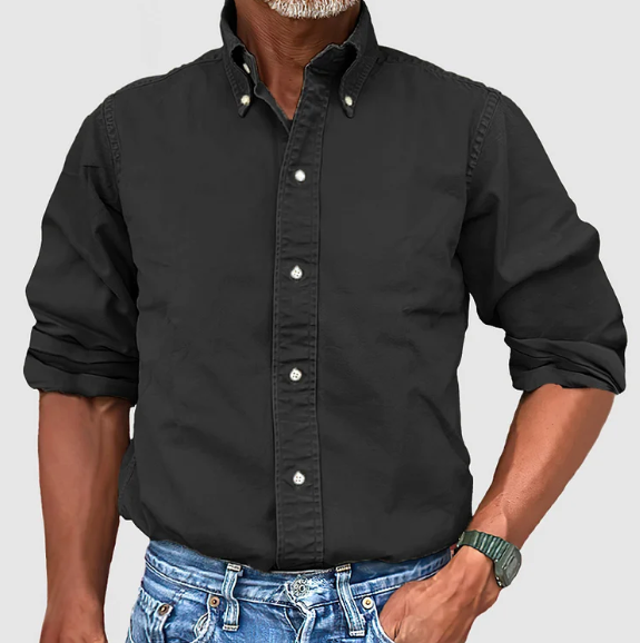 Camicia Uomo Casual a Maniche Lunghe Vestibilità Regolare