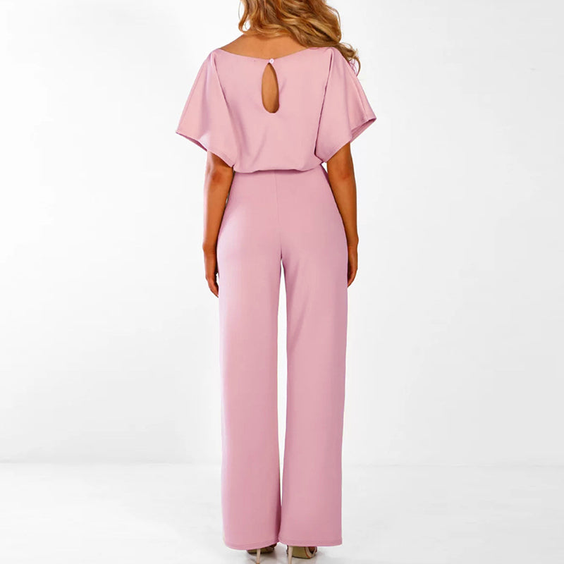 Tuta Donna Elegante a Gamba Larga con Cintura in Vita – Outfit Casual Chic Estivo