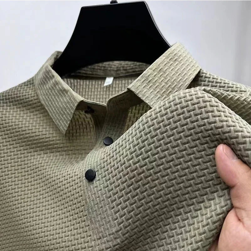 Stanley polo tričko z waffle úpletu