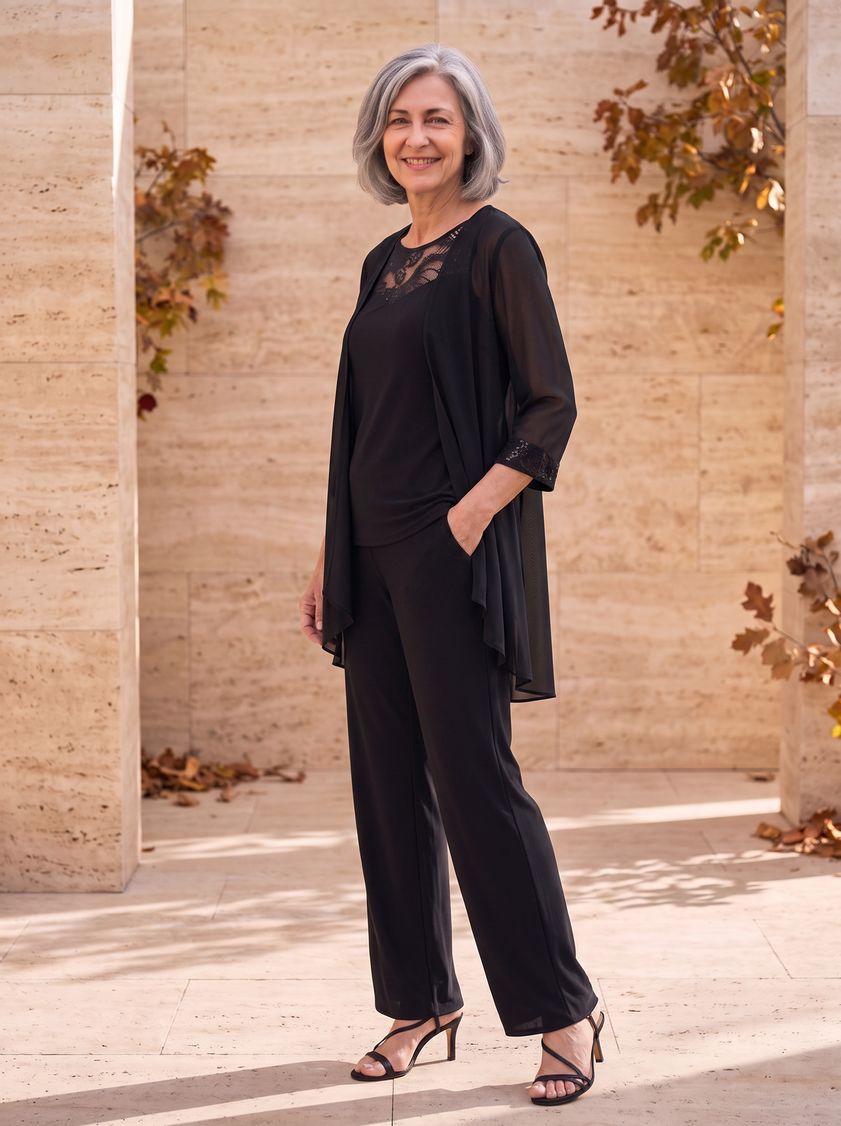 Completo Due Pezzi da Donna con Tunica e Pantaloni