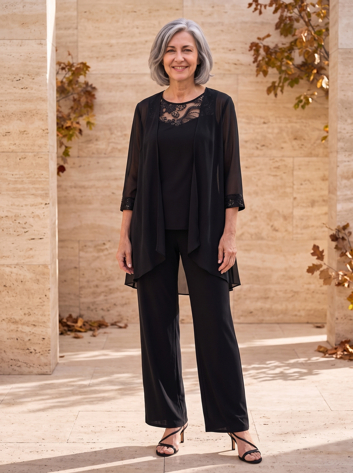 Completo Due Pezzi da Donna con Tunica e Pantaloni