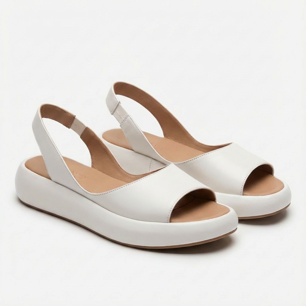 Women's wedge sandals with open toe and back strap | Comfortable
