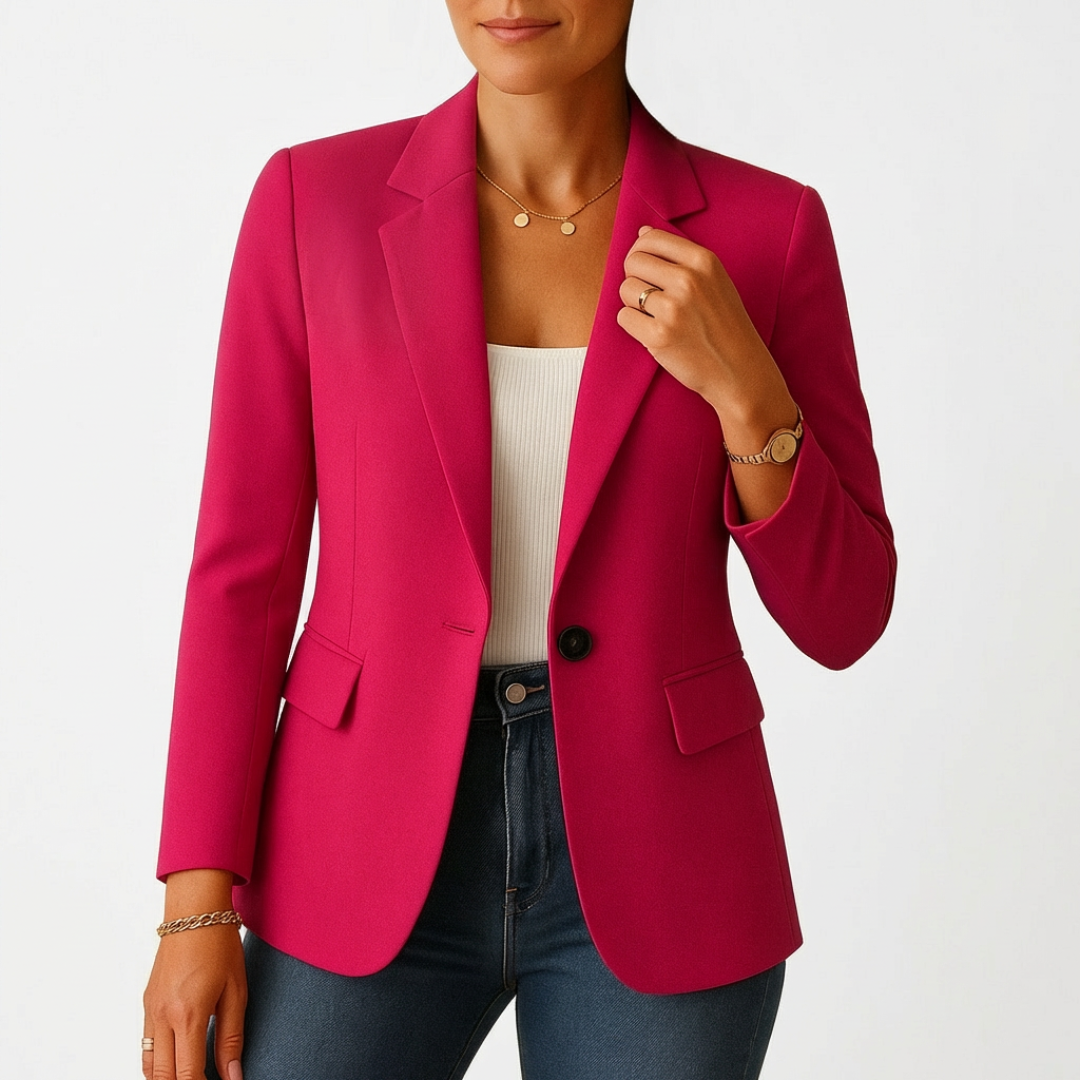 Sofia | Blazer Donna con Chiusura a Un Bottone e Risvolto Classico | Professionale