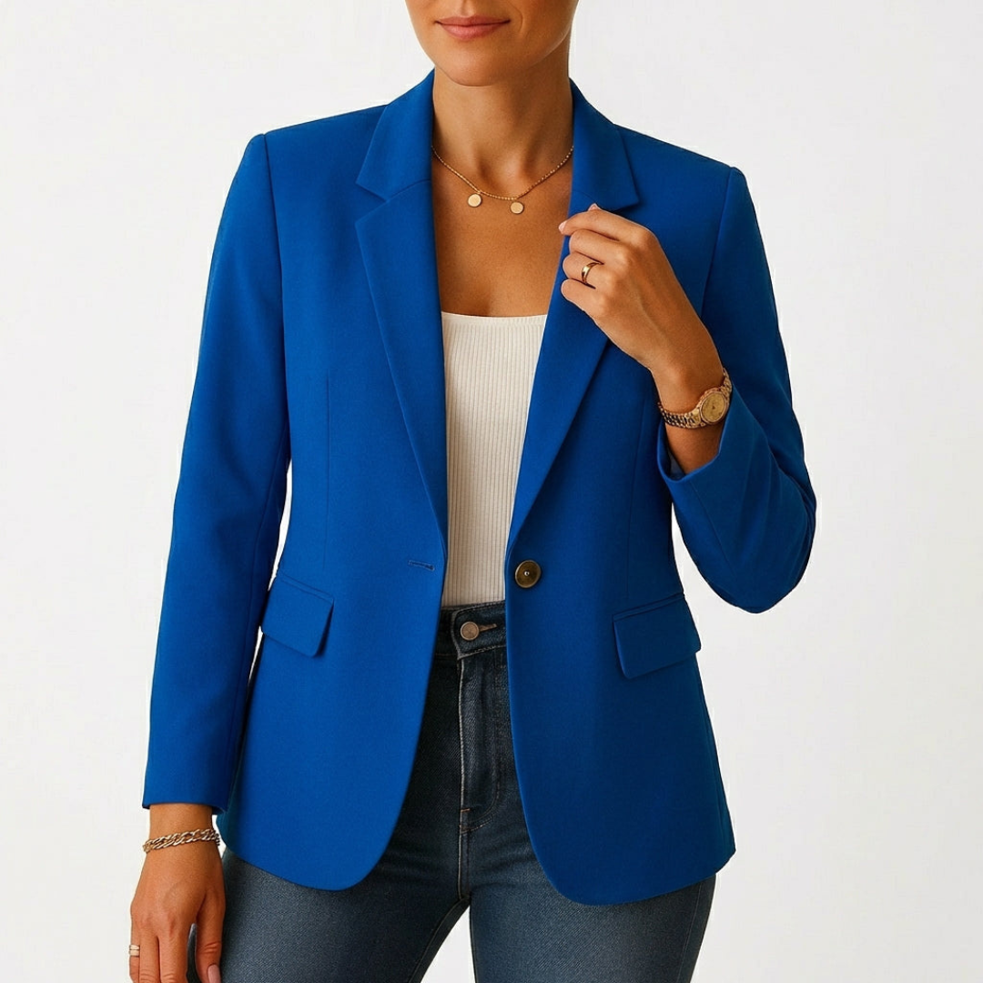 Sofia | Blazer Donna con Chiusura a Un Bottone e Risvolto Classico | Professionale