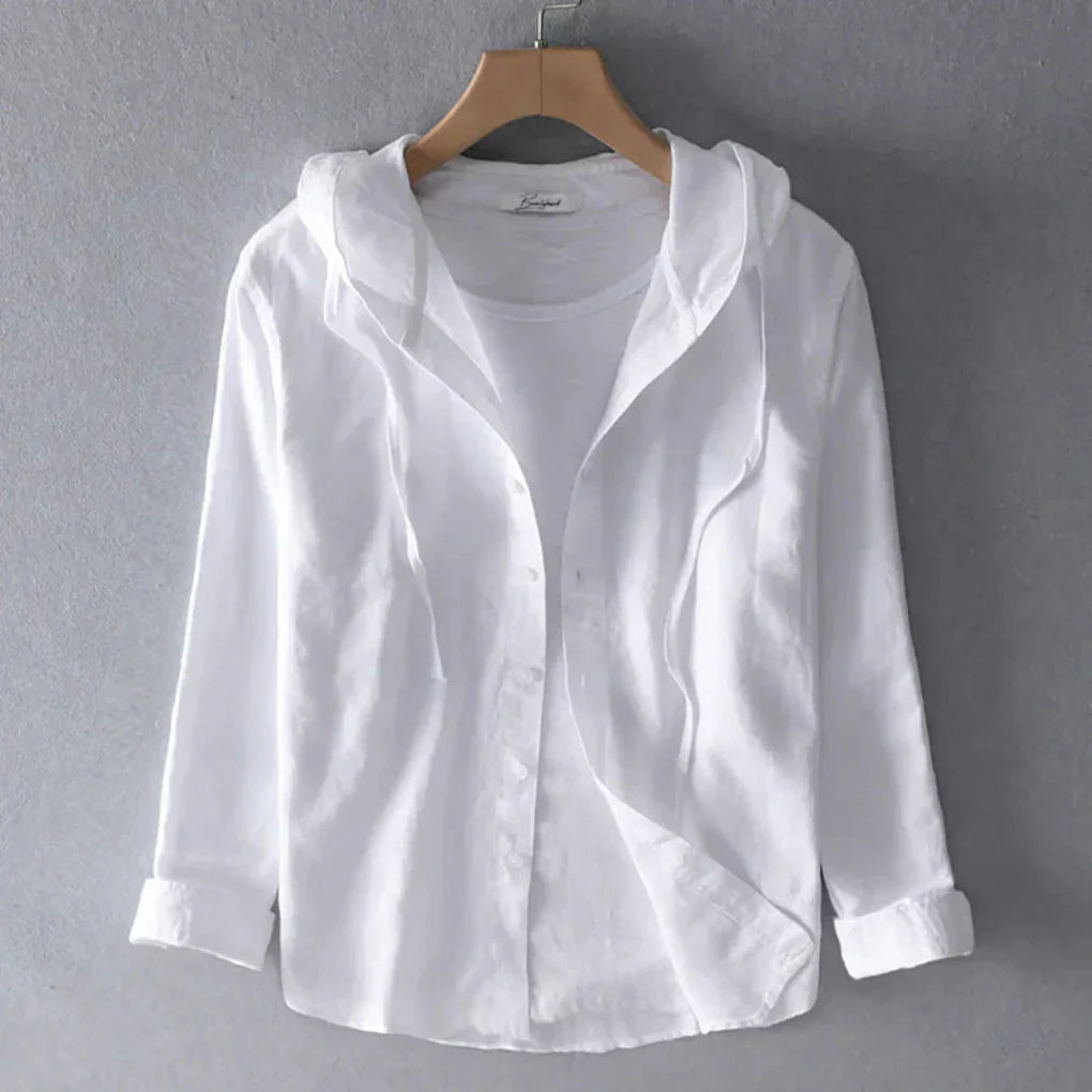 Blusa in lino traspirante da donna