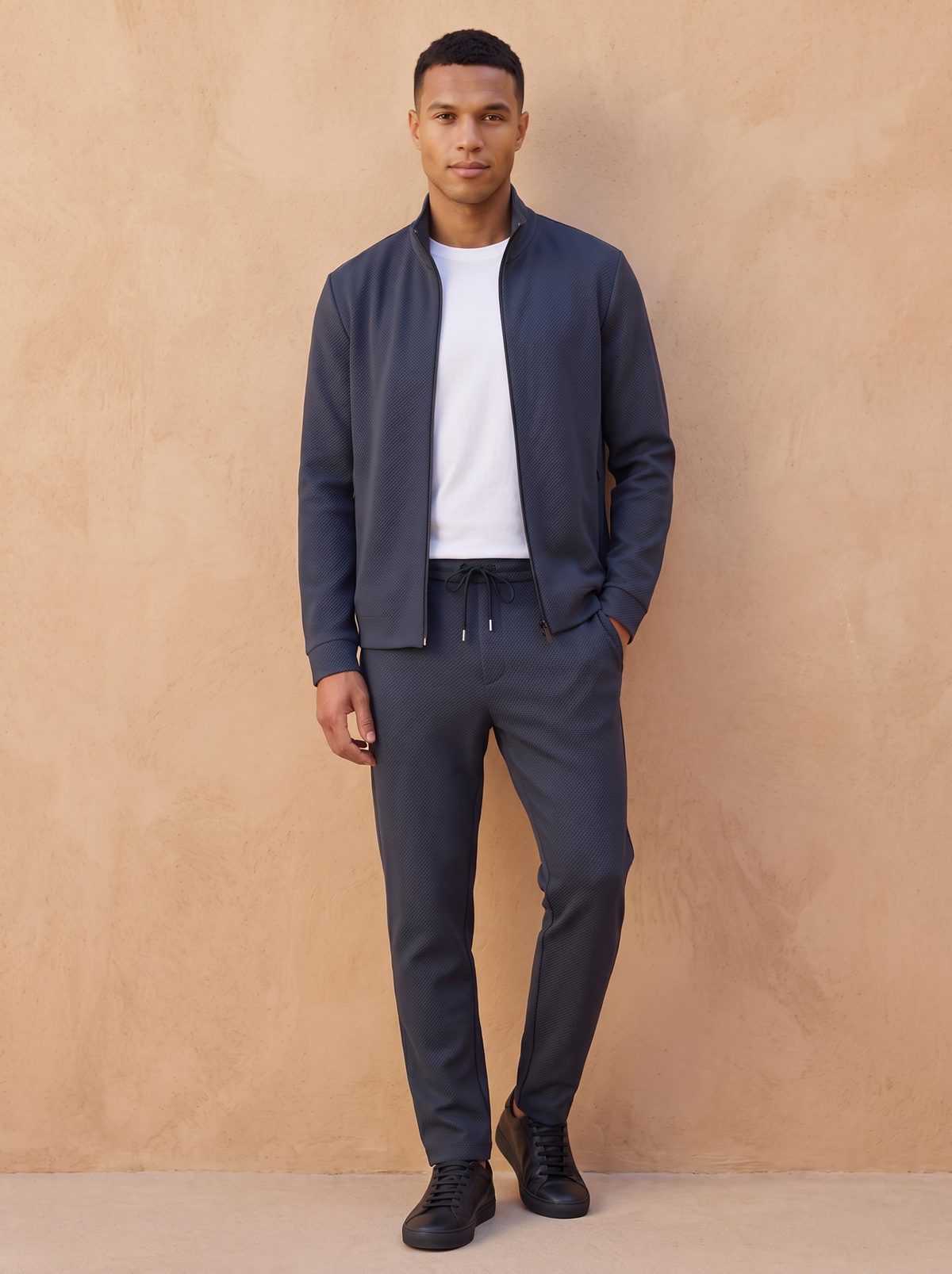 Completo da Uomo Due Pezzi con Giacca e Pantaloni Slim Fit