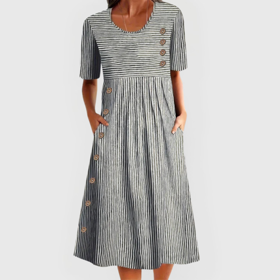 Abito Midi | A Righe