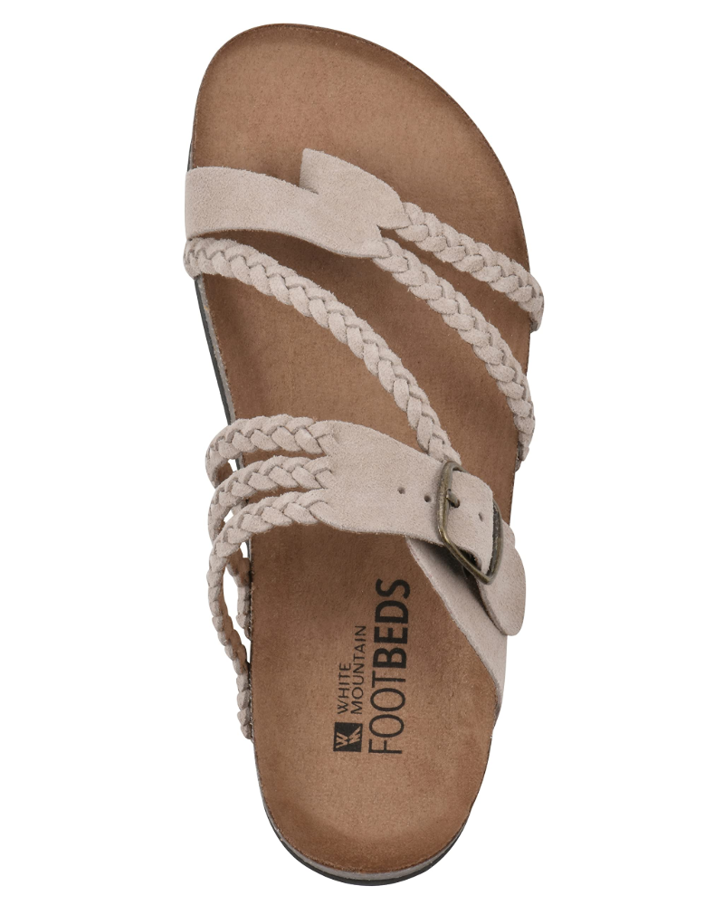 Sandali Infradito Intrecciati da Donna con Suola Comfort Sagomata e Fibbia Regolabile