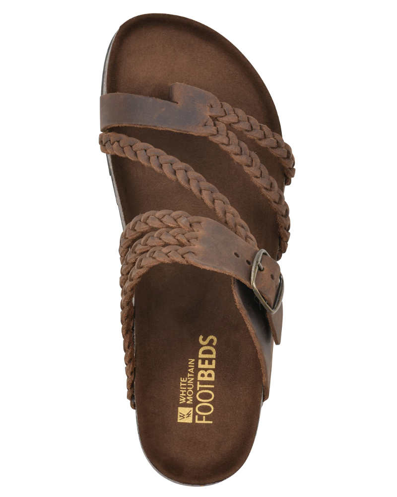 Sandali Infradito Intrecciati da Donna con Suola Comfort Sagomata e Fibbia Regolabile
