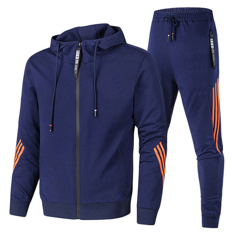 Tuta Sportiva Uomo con Cappuccio e Pantaloni Jogger