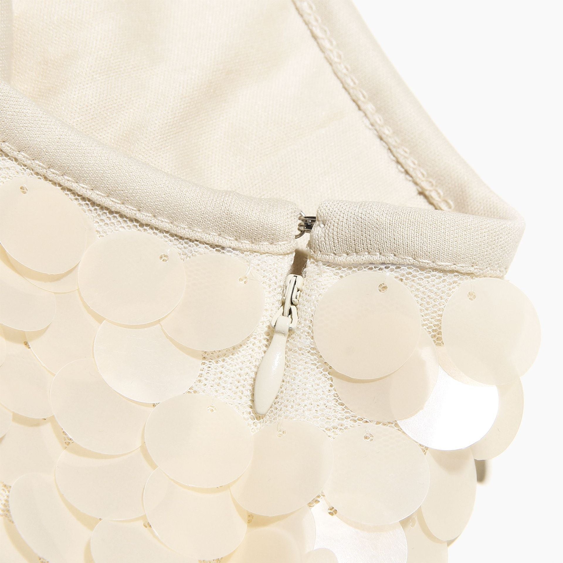 Minigonna con Paillettes Maxi a Vita Alta