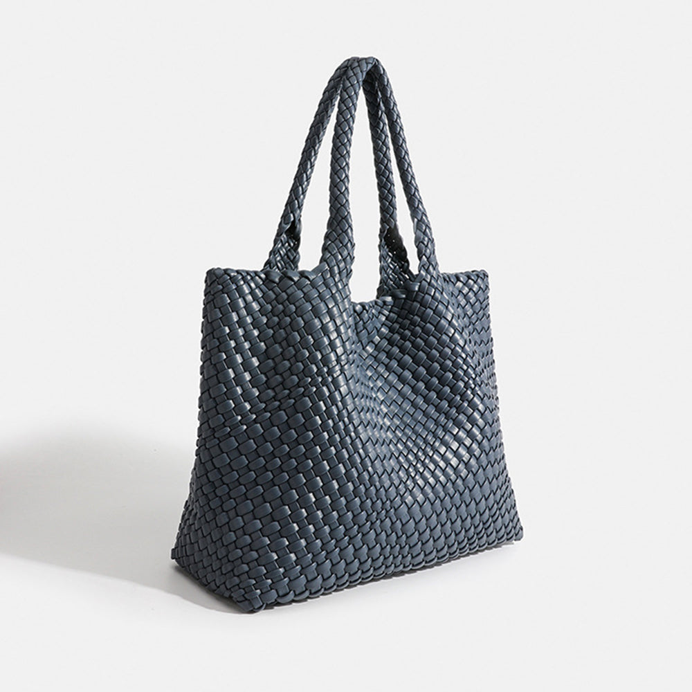 Borsa Shopper Donna Intrecciata con Doppi Manici